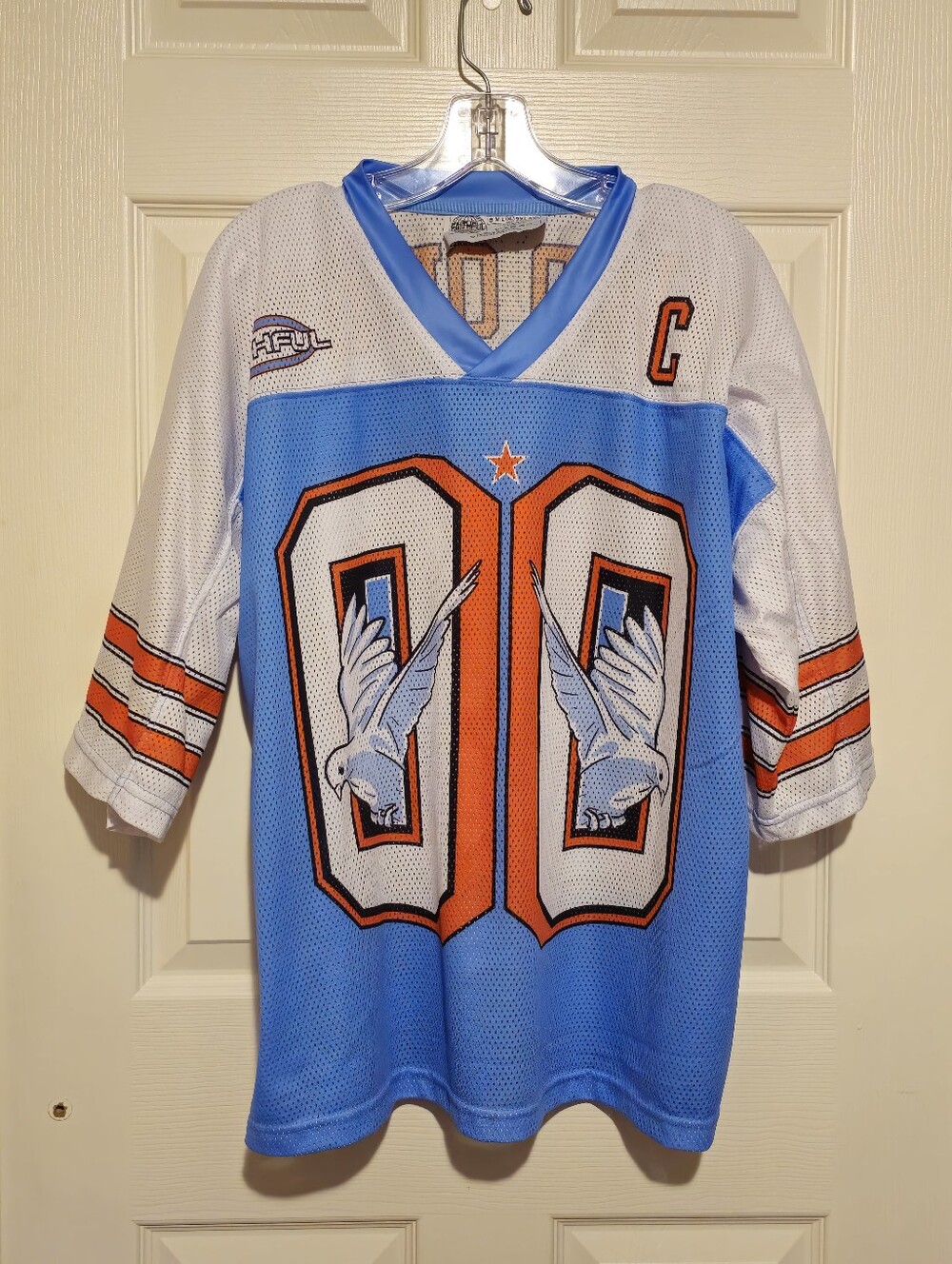 Faithful Brand Child Of God Blue & Orange Jersey Sz XL
